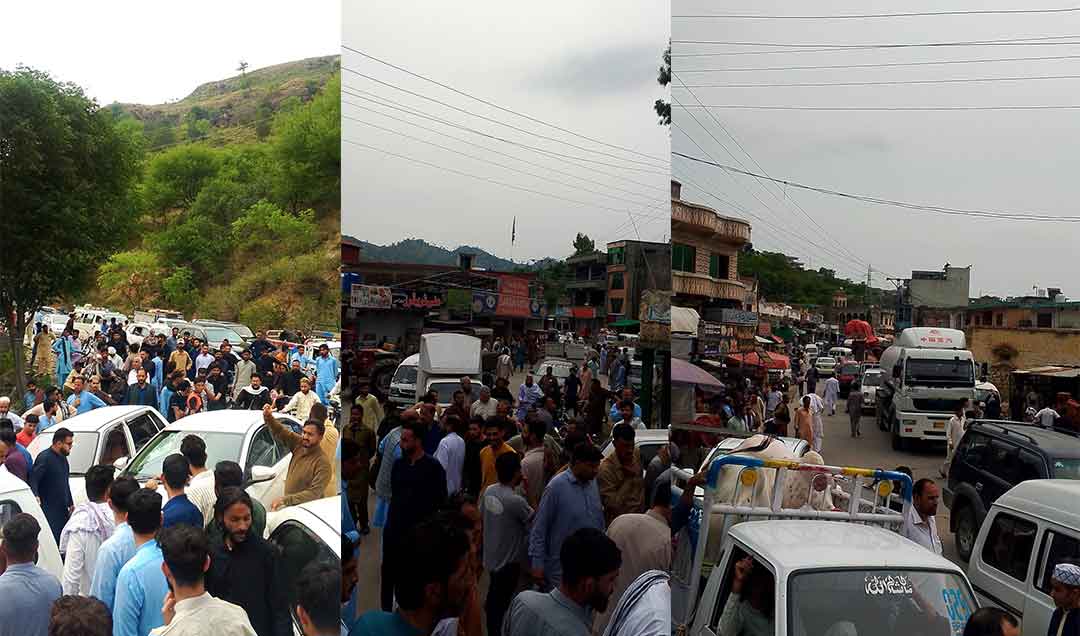 Gulpur Road Block due to protest